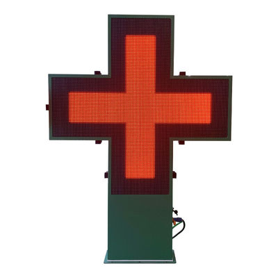 960x960mm رنگ تمام در فضای باز LED Cross Display برای داروخانه سفارشی