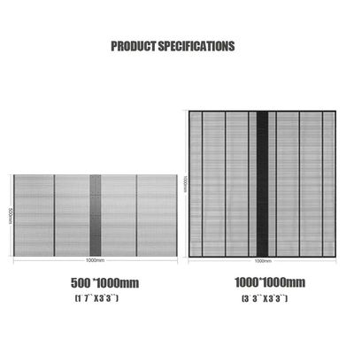 2K-4K صفحه نمایش پر رنگ انعطاف پذیر شفاف LED با کابینت 1000mm X 1000mm
