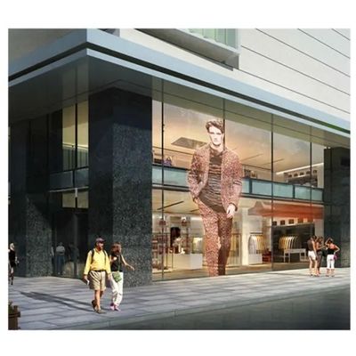 رنگ کامل انعطاف پذیر شفاف صفحه نمایش LED تبلیغاتی LED صفحه نمایش سفارشی اندازه