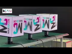 کابینت داخلی IP31 کابینت تجاری LED نمایش 3d مکعب LED Screen کنترل وای فای